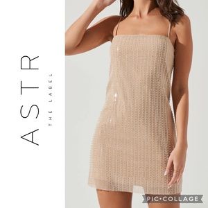 Astr the label Vegas Beaded Mini Dress